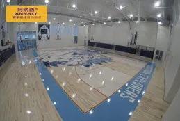 籃球館設計：木地板與阿納西體育地板漆的完美結合