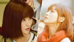 景甜終於換發型，剪了一款披肩短發，恬靜減齡又顯氣質