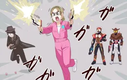 假面騎士gavv爆笑玩梗圖 巧克力飽藏零食的主場 好戰的辣妹女主