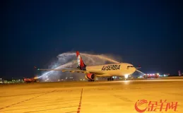 塞航「貝爾格勒—廣州」航線成功首航！白雲機場「國際朋友圈」再擴大