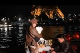 楊紫巴黎遇求婚，一句加油揭露神秘中國粉絲