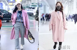 維多利亞-切蕾蒂 黑色皮大衣 白T恤 粉色緞面半裙 黑色長靴酷帥有範