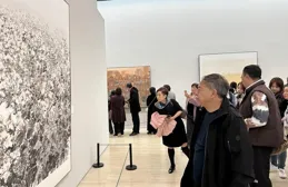 著名畫家馬寶林蒞臨中國美術館，並受邀創作國畫精品巨作！