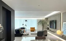 重慶一夫妻拒絕「過度裝修」，光一個客廳就令人羨慕。太高級了