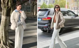 入冬後才發現：不興闊腿褲了！滿街都在穿「馬蹄褲」，好看又保暖