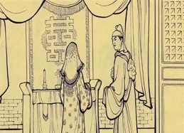 書生坐船遊玩，好心救了落水的老漢，老漢說三天別下船