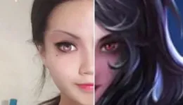 漫畫感少女富江小姐眼妝仿妝~