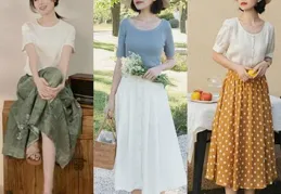 今秋火了的「赫本裙」這樣穿，氣質優雅又顯瘦，美得很高級