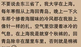 南方比東北冷？網友：實際感受才是硬道理！