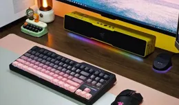 復古側刻，桌搭好伴侶：珂芝K87黑莓粉膠坨坨無線鍵盤體驗