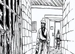 縣官見了犯人跪倒就拜，犯人大驚，縣官：終於找到你了