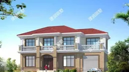 8×11公尺，小尺寸平頂設計，老家自建房這樣建真好看！