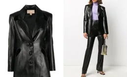 「黑色短款皮衣」又火了，時髦又防風、冬天這樣穿秒變時髦精！