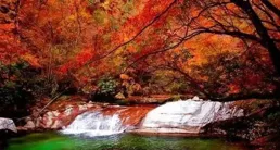 一日一玉一品，紅黃白漸變色山水