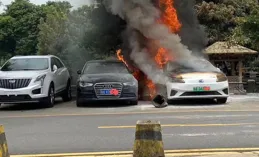 電車，新能源車起火為什麽滅火器滅不了？