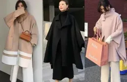 今年「鬥篷外套」突然火了，很適合微胖、小個子女生，洋氣又遮肉