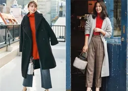 中年女人，穿大衣盡量少配打底褲、小黑褲，換成這些更洋氣顯瘦