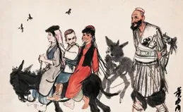 黃胄【豐樂圖】·描繪新疆各族人民在一起歡慶豐收的熱烈景象