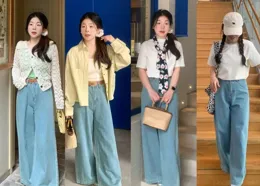 闊腿褲早過時了，「香蕉褲」成為24年新寵，修飾腿型還不挑身材