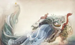 川妹子畫龍30年，火上春晚