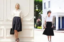 到上海才知道：「高腰裙」是女人的標配，看似簡約卻顯高又有氣質