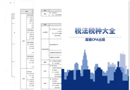 
 
24CPA【税法】18种税，背这个就够了！
 