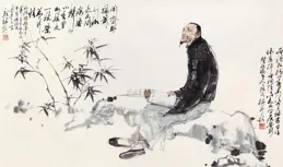 對對聯，上聯：竹密不妨流水過 下聯請您來對