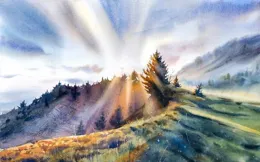 90後水彩界「佼佼女」，把水畫的一絕！每一幅再看十遍