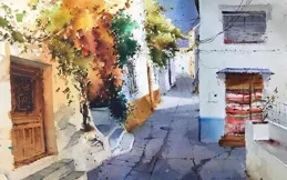 水彩-北京的美 AI 也懂了