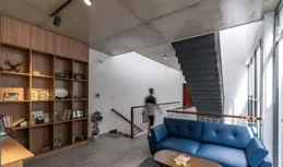 國外200㎡狹長地塊別墅設計-帶平面