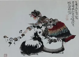 著名國畫大師、連環畫家、「新海派」代表人物程十發繪畫作品欣賞