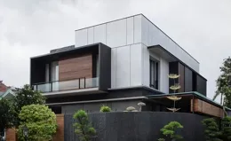 國外自建房別墅平面，附帶現代風格立面意向