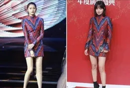 辛芷蕾棕色裙還是很有魅力的，一身棕色非常的凸顯其皮膚白嫩