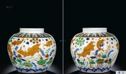 每日一寶 | 明代嘉靖五彩魚藻紋瓷