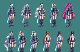 DNF：女聖職者這套春節套太好看了！二次元風格滿滿！