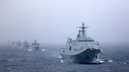 台軍剛說解放軍無力攻台，大陸突然劃下禁航區，5艘巨輪連夜南下