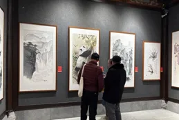 成都五大畫院在大慈寺聯展，89位書畫家共賀新春