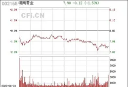 湖南黃金（002155）1月10日主力資金凈流出306.99萬元