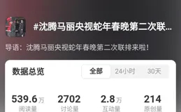 除了0713男團，央視春晚聯排還有沈騰馬麗出場！優秀藝人雲集春晚