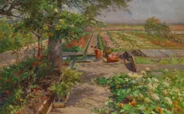 厚重的筆觸，奧地利女畫家奧爾加·維辛格·弗洛瑞安的風景油畫