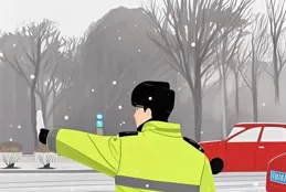 【致敬警察節】漫畫：雪中堅守，溫暖護航