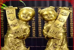 善財童子進家門，聚財賜福吉祥常在