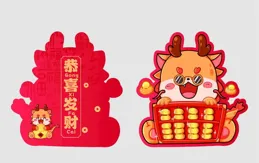 喜慶新年全螢幕桌布｜喜至福來，福壽康寧