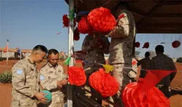 歡歡喜喜過大年，維和官兵趣遊園