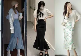 春天穿針織衫流行「配半身裙不配褲」，選這幾種搭配，穿出高級感