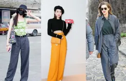 人人都有的「闊腿褲」，怎麽妥妥穿出顯高效果，這2個細節要牢記