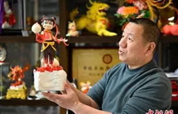 面團「七十二變」：煙台藝人巧塑「國風手辦」