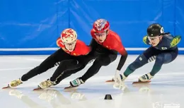 完成賽前最後一練 短道競速滑冰運動員摩拳擦掌靜待開賽
