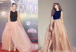 劉亦菲粉色長裙閃耀盛典！微胖體態詮釋健康美，女神範十足！