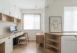 8㎡小空間逆襲！雙人書桌+2公尺大床+超強收納太香了！